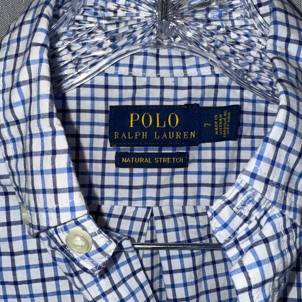 Polo Ralph Lauren Plaid Cotton Poplin Shirt- Size 7 & Size 8 - Picture 9 of 15